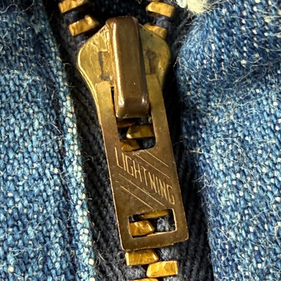 VTG Levis Big E White Tab Denim Jean Lightning Zip Wide Leg Cotton ACTL 26X30 - Picture 15 of 16